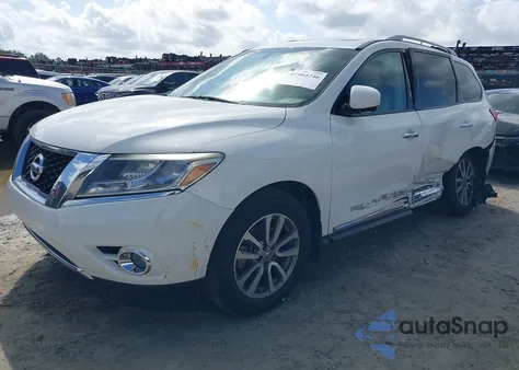 2015 Nissan Pathfinder Sl из США, поврежденный, VIN 5N1AR2MN1FC683292